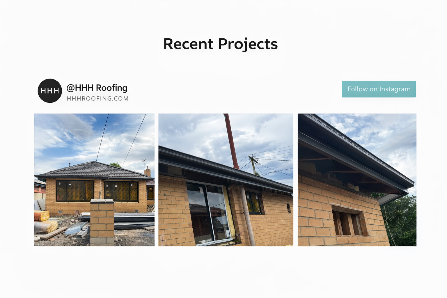 HHH Roofing project